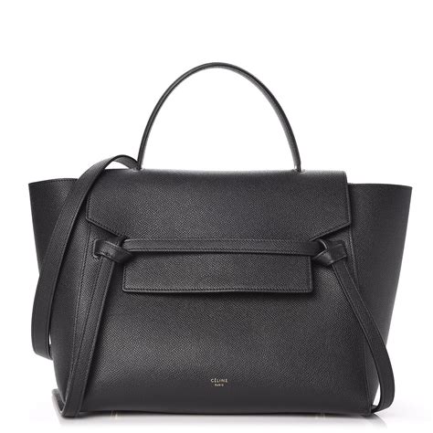 celine grained calfskin mini belt bag black|Celine micro belt bag.